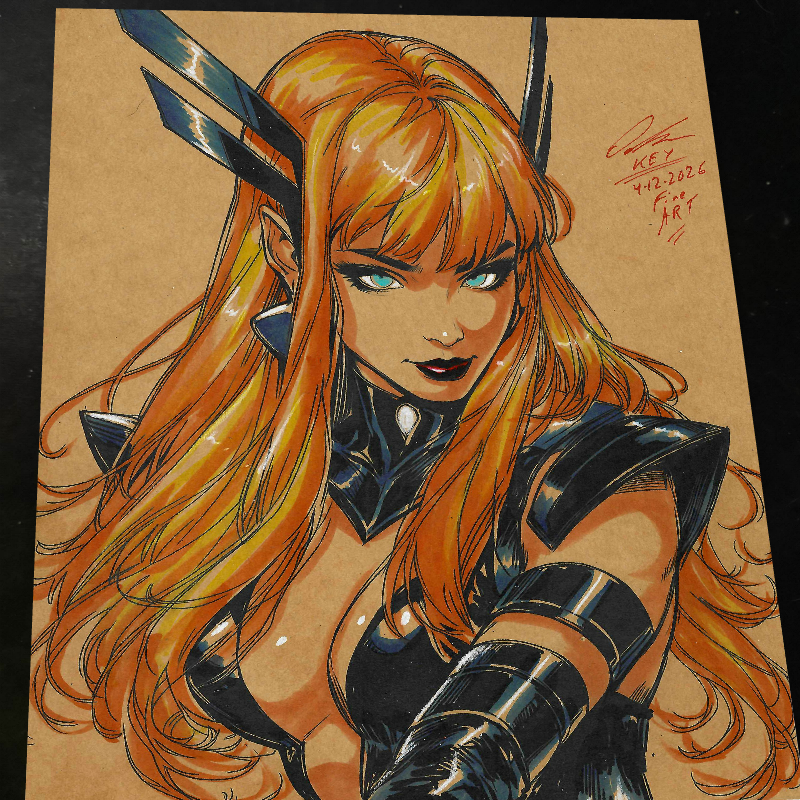 Magik X-Men Art Print Signed 8.5x11 | Art by Keyeske