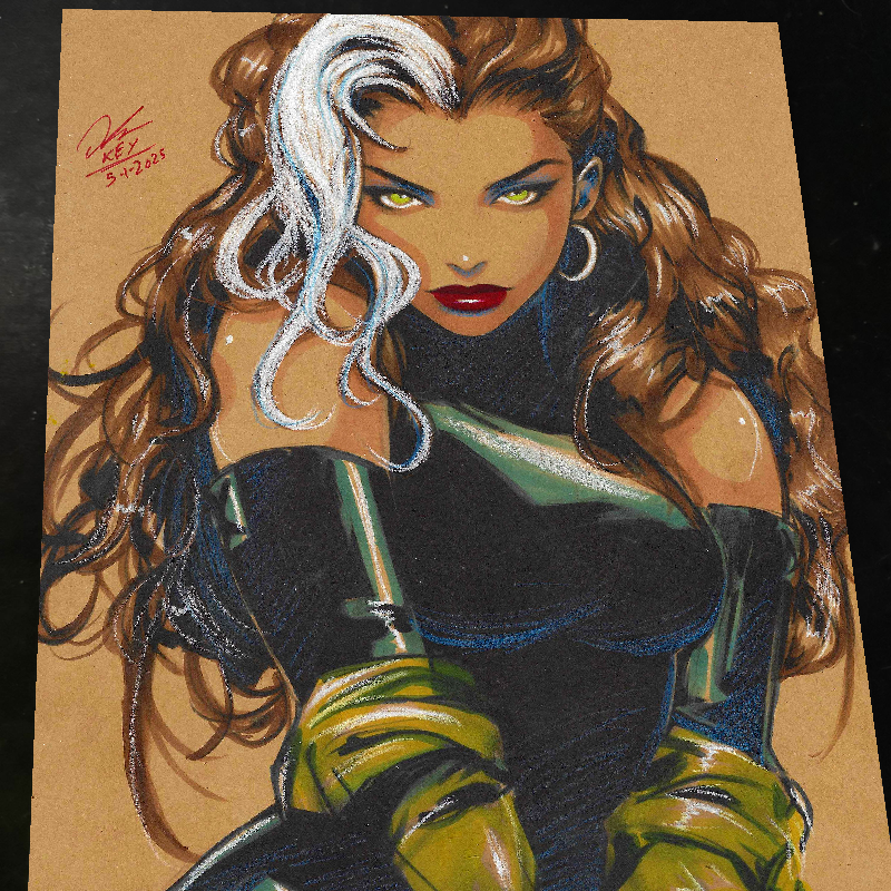 Rogue X-Men Art Print Signed 8.5x11 | Art by Keyeske