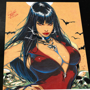 Vampirella Art Print Signed 8.5x11 Art by Keyeske - Marvel art print by Keyeske