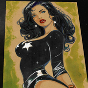 Donna Troy Wonder Girl DC Art Print Signed 8.5x11 | Art by Keyeske