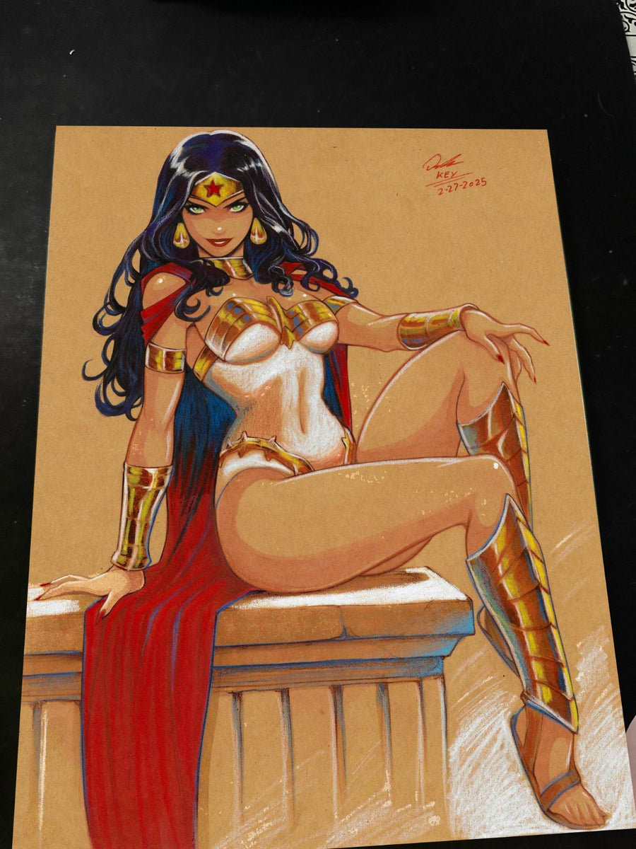 Wonder Woman art print by Keyeske