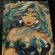 Wonder Woman Art Print Signed 8.5x11 | Art by Keyeske