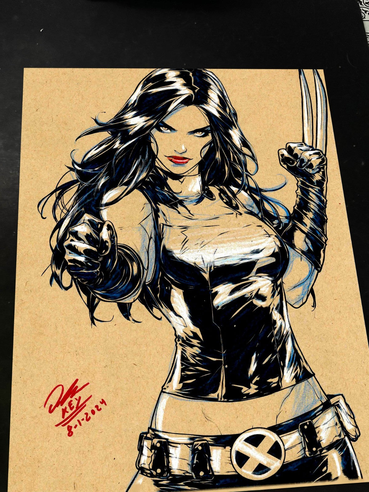 X-23 X-Men Art Print Signed 8.5x11 | Art by Keyeske
