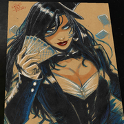 Zatanna Art Print Signed 8.5x11 | Art by Keyeske