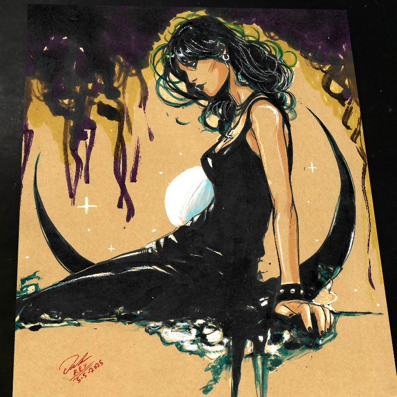 Death of the Endless Art Print Signed 8.5x11 | Art by Keyeske