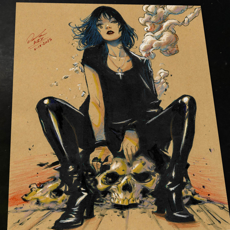 Death of the Endless Art Print Signed 8.5x11 | Art by Keyeske