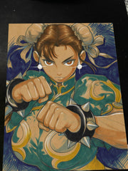 Chun Li Street Fighter - Marvel art print by Keyeske
