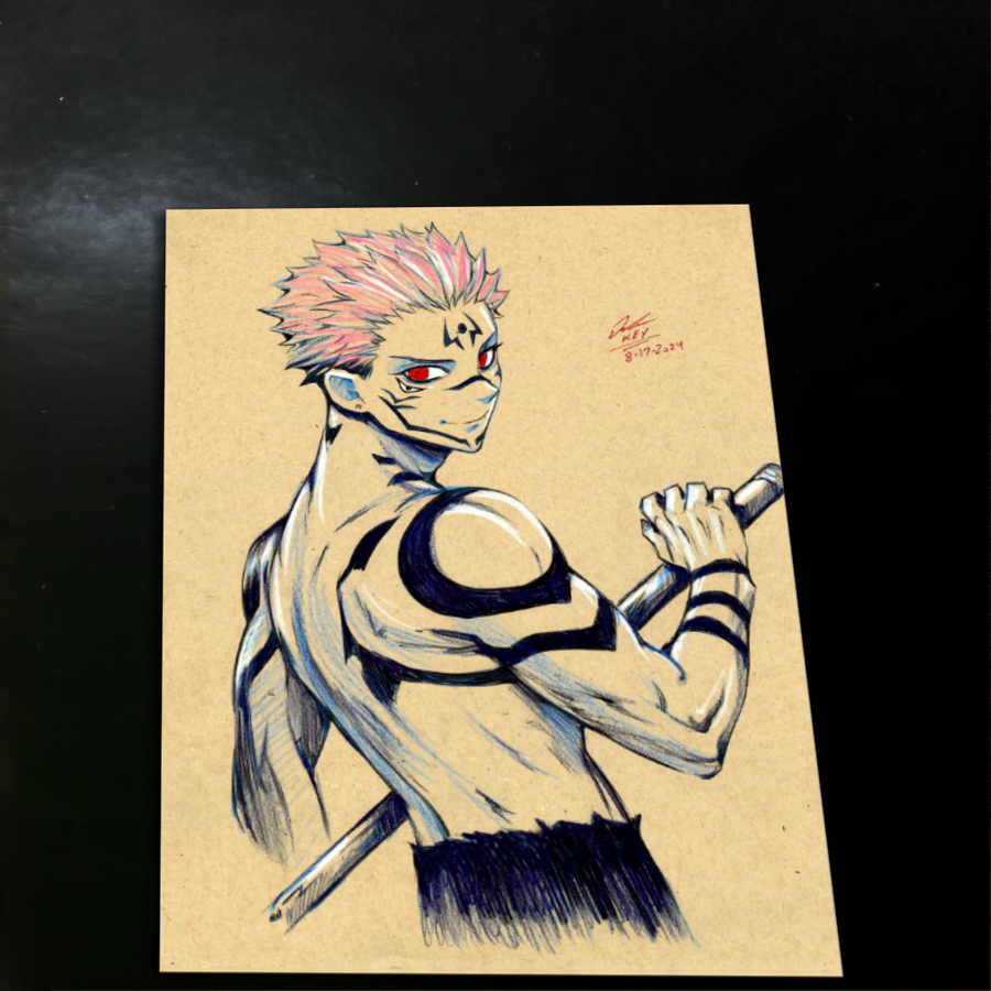 Sukuna Jujutsu Kaisen - Marvel art print by Keyeske