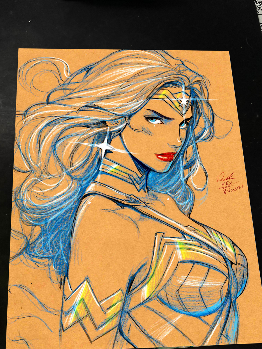 Wonder Woman art print by Keyeske