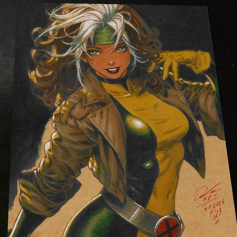 Rogue X-Men Art Print Signed 8.5x11 | Art by Keyeske