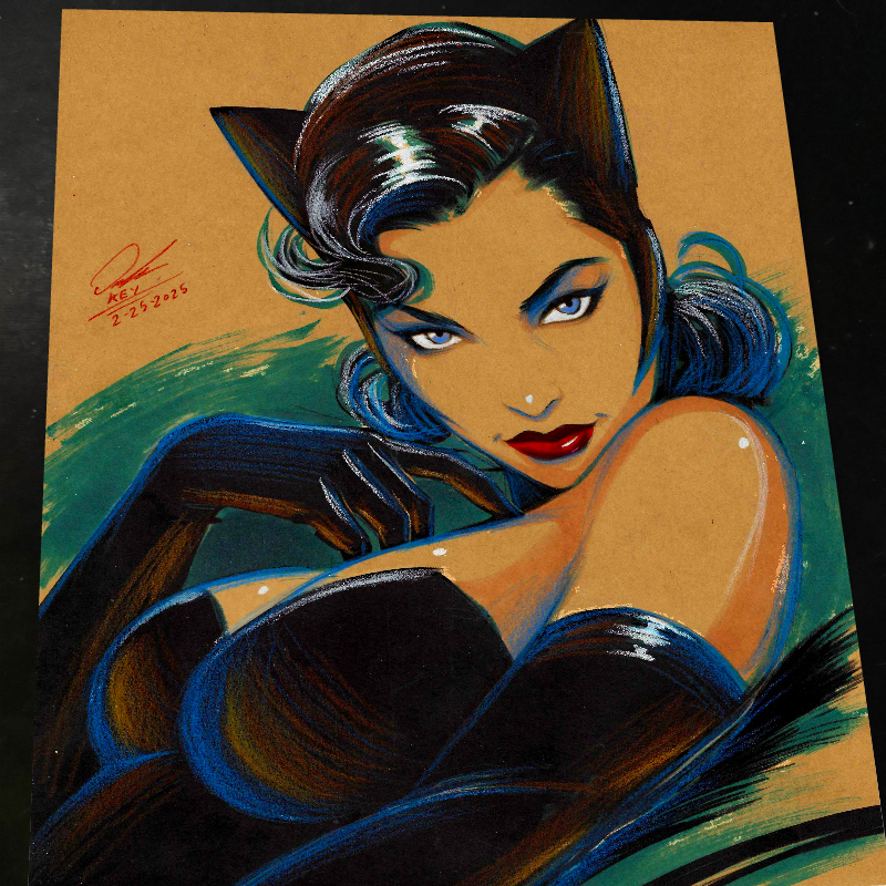 Catwoman - Marvel art print by Keyeske