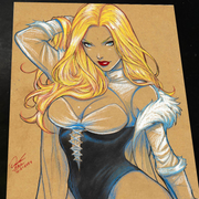 Emma Frost X-Men art print by Keyeske