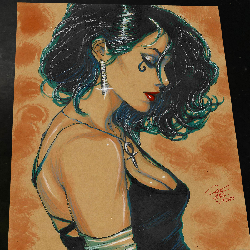 Death of the Endless Art Print Signed 8.5x11 | Art by Keyeske