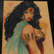 Wonder Woman Art Print Signed 8.5x11 | Art by Keyeske