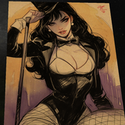Zatanna Art Print Signed 8.5x11 | Art by Keyeske