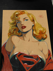 Superwoman art print by Keyeske