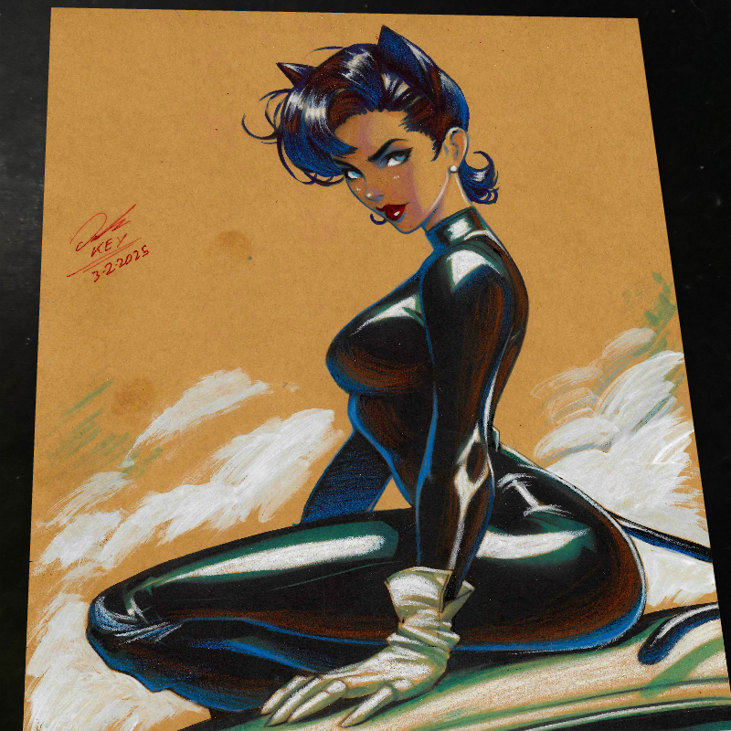 Catwoman - Marvel art print by Keyeske