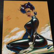 Catwoman - Marvel art print by Keyeske
