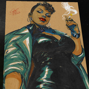 Amanda Waller DC Comics art print by Keyeske