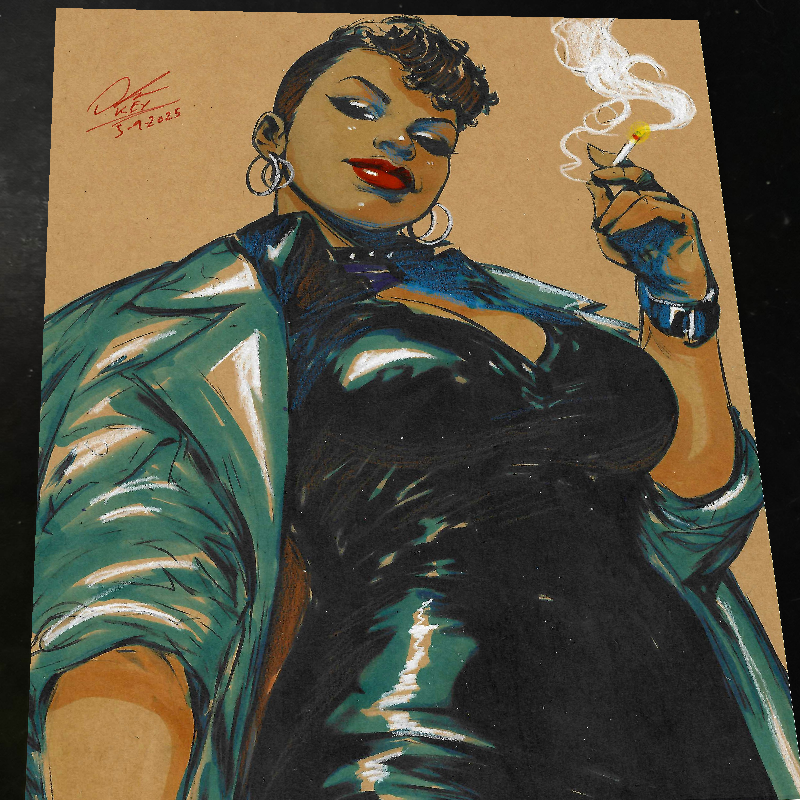 Amanda Waller DC Comics Art Print Signed 8.5x11 | Art by Keyeske