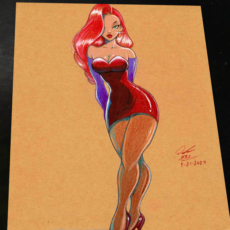 Jessica Rabbit art print by Keyeske