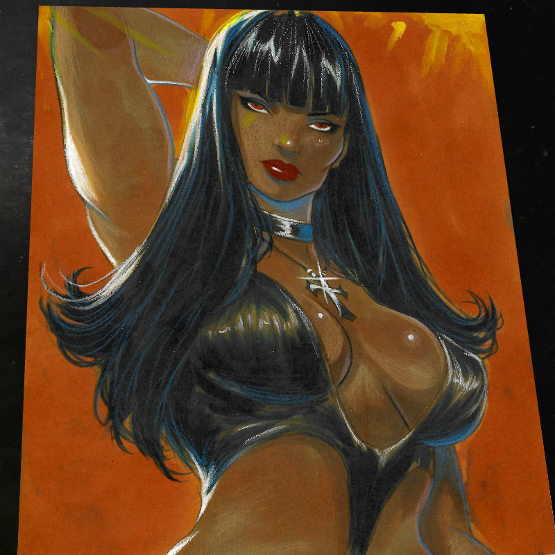 Vampirella Art Print Signed 8.5x11 Art by Keyeske