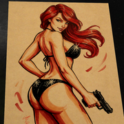 Scarlett G.I. Joe Art Print Signed 8.5x11 | Art by Keyeske