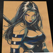 Psylocke - Marvel art print by Keyeske