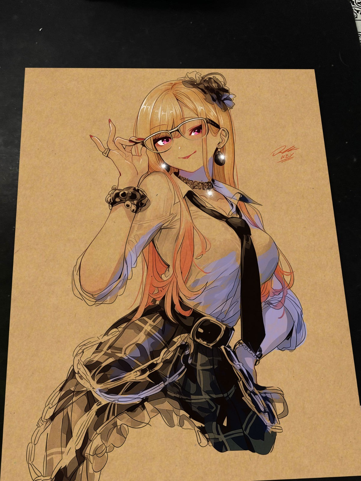 Marin Kitagawa Art Print Signed 8.5x11 | Art by Keyeske