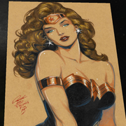 Wonder Woman Art Print Signed 8.5x11 | Art by Keyeske