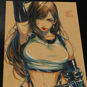 Tifa Lockhart Art Print 8.5x11 Art by Keyeske - Marvel art print by Keyeske