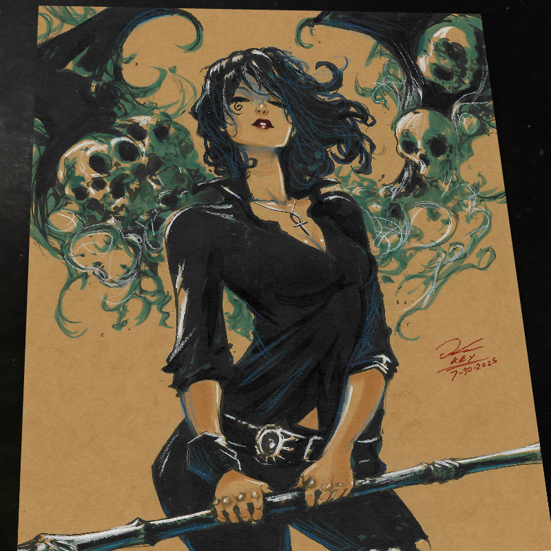 Death of the Endless Art Print Signed 8.5x11 | Art by Keyeske