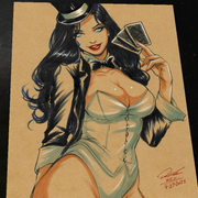 Zatanna Art Print Signed 8.5x11 | Art by Keyeske