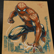 Spider-Man Art Print Signed 8.5x11 | Art by Keyeske