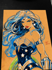 Wonder Woman art print by Keyeske
