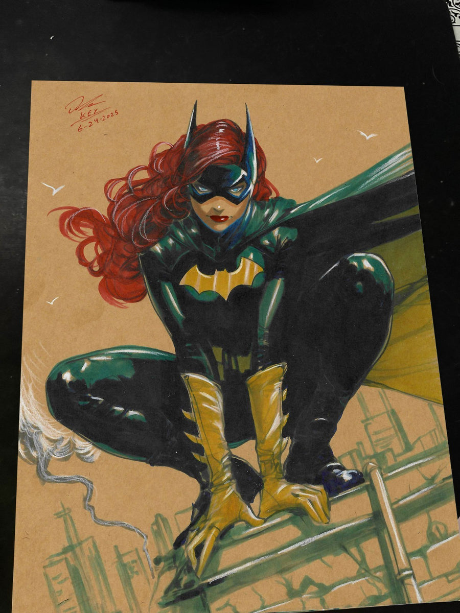 Batgirl Art Print Signed 8.5x11 | Art by Keyeske