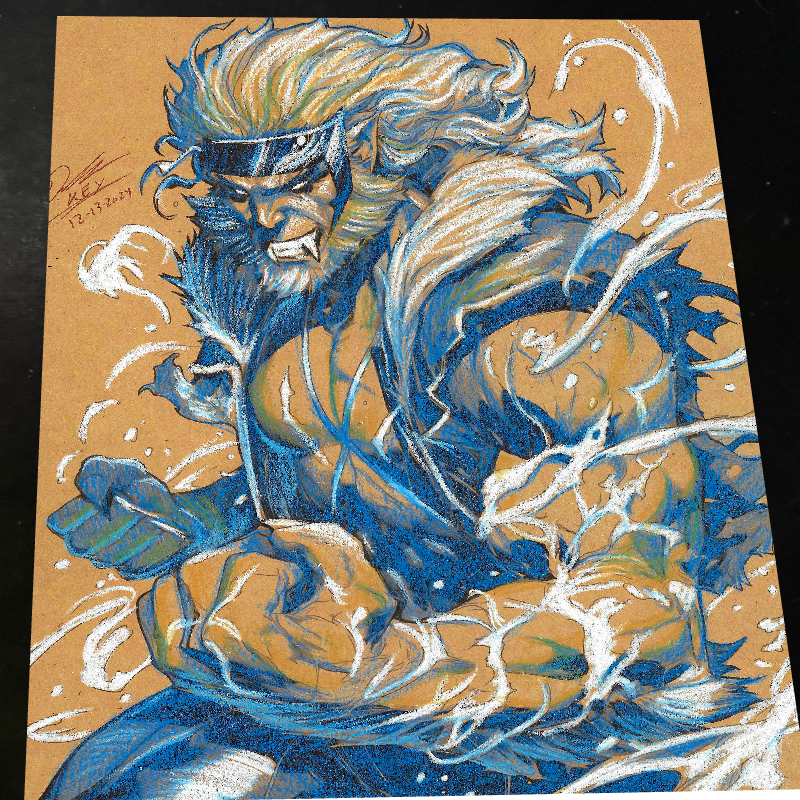 Sabretooth - Marvel art print by Keyeske