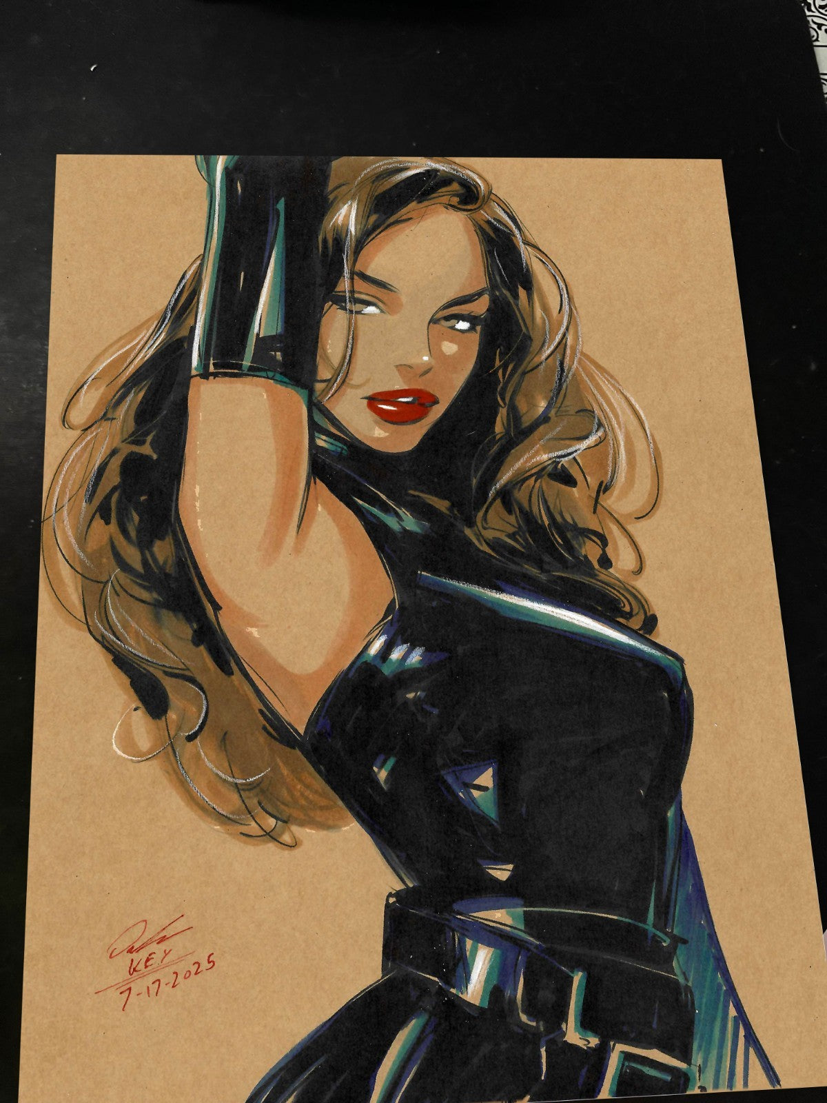 Talia Al Ghul Art Print Signed 8.5x11 | Art by Keyeske