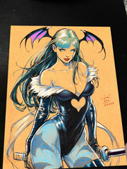 Morrigan - Marvel art print by Keyeske
