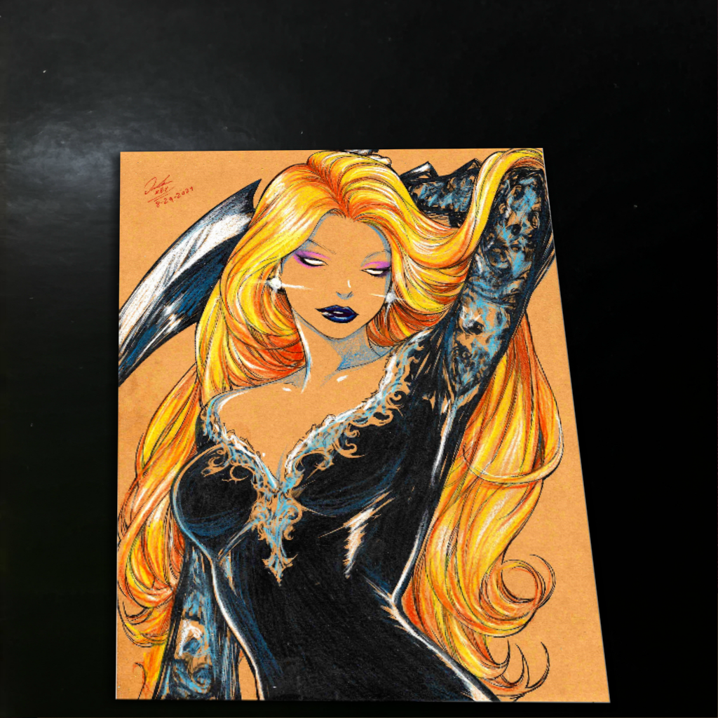 Blaze Original - Marvel art print by Keyeske