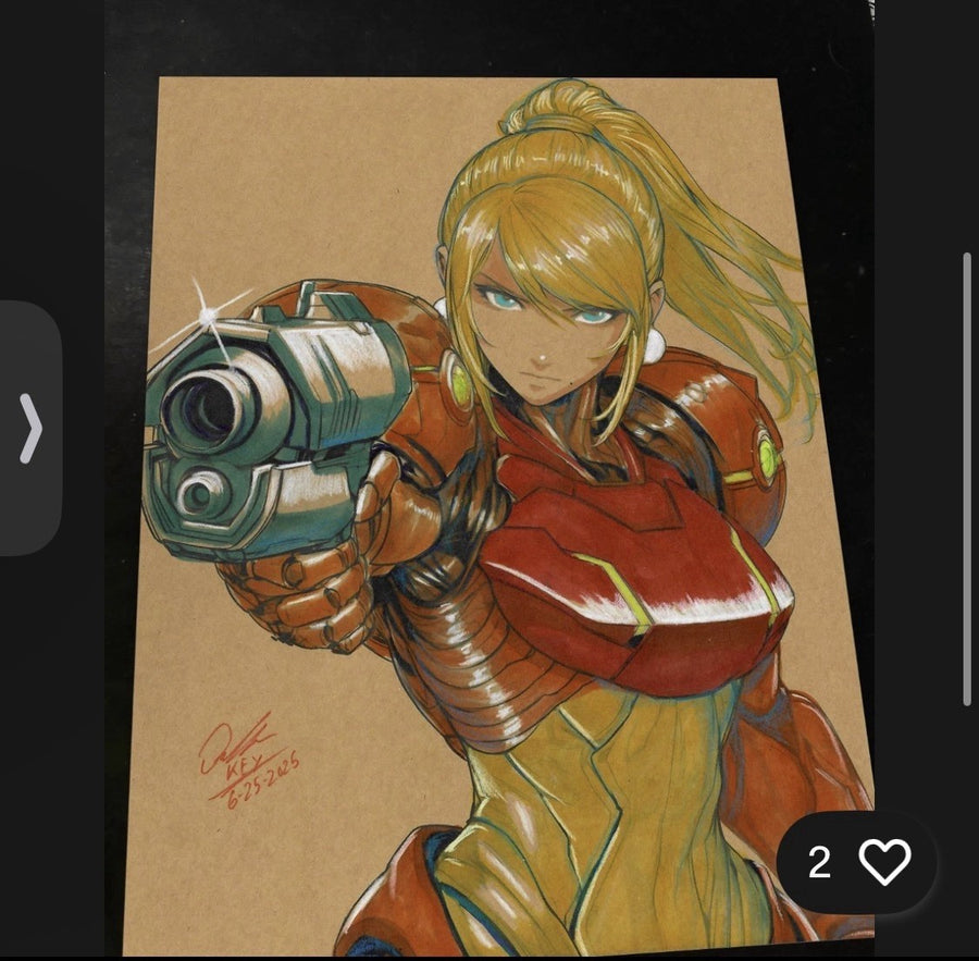 3 Samus Art Print Bundle Signed 8.5x11 | Art by Keyeske