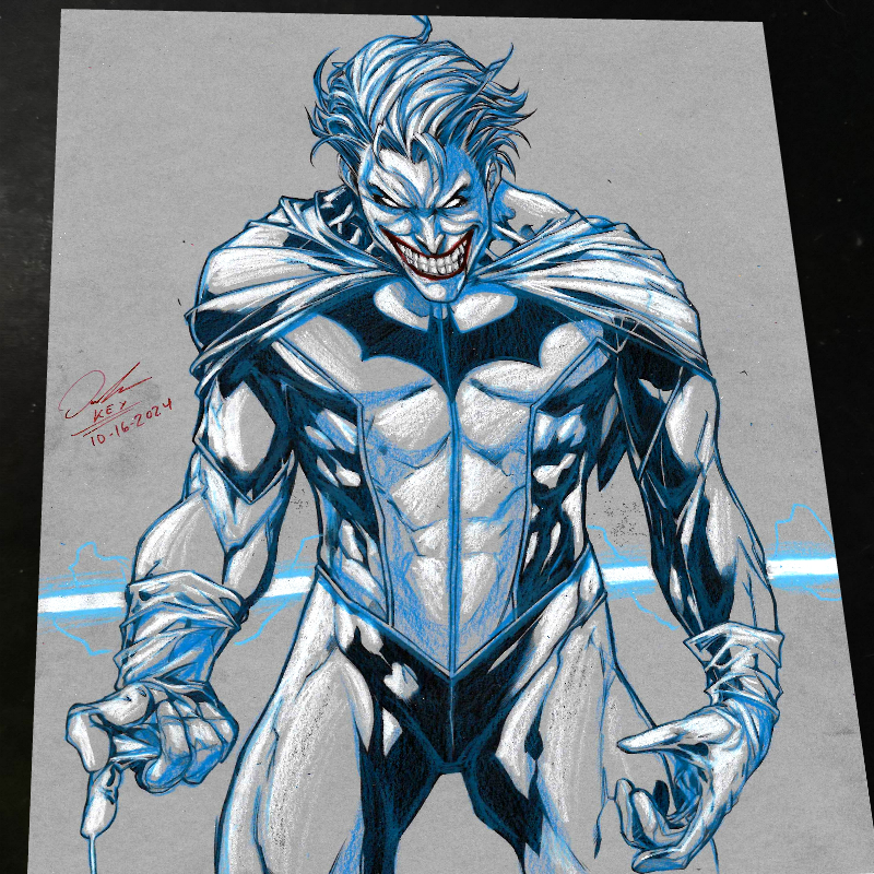 Joker - Marvel art print by Keyeske