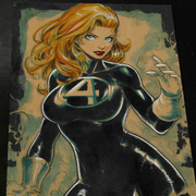 Sue Storm Fantastic 4 - X-Men art print by Keyeske