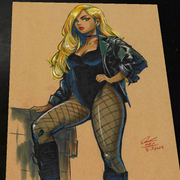 Black Canary art print by Keyeske
