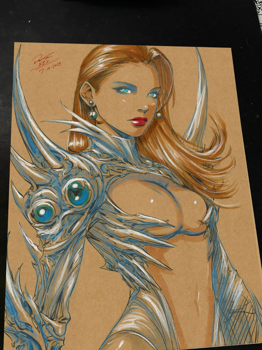 Witchblade Art Print Signed 8.5x11 | Art by Keyeske