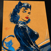 Catwoman - Marvel art print by Keyeske