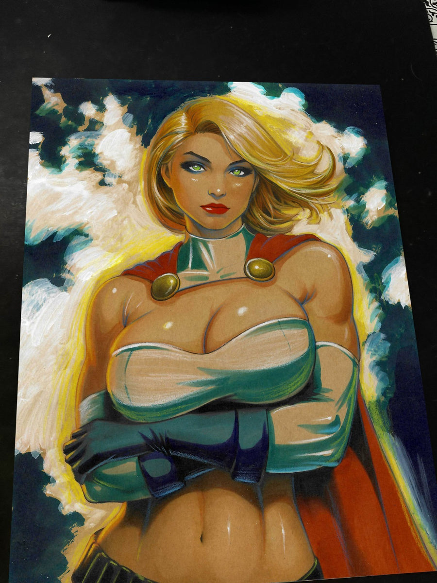 Power Girl - Marvel art print by Keyeske