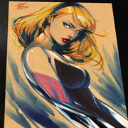Gwen Stacy Art Print Signed 8.5x11 | Art by Keyeske