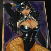 Zatanna Art Print Signed 8.5x11 | Art by Keyeske