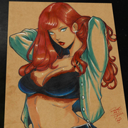 Mary Jane Watson - Marvel art print by Keyeske